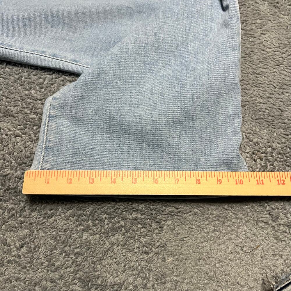 Just Black Denim Jeans Womens 26 (27x32) High Rise Wide Leg Light Wash Blue - Picture 10 of 11